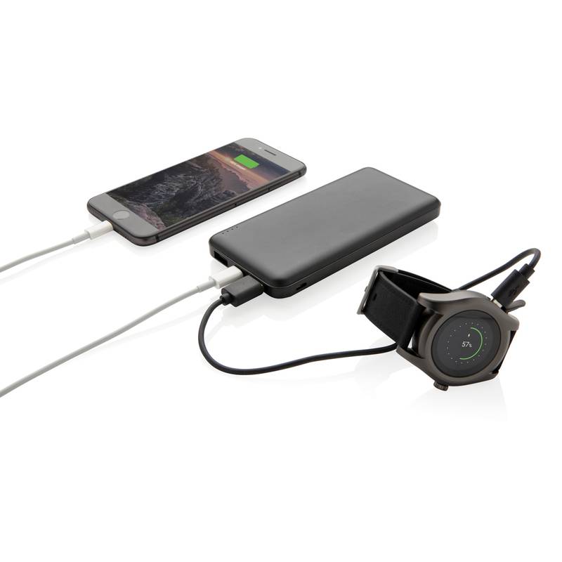 Vrecková powerbanka 10000 mAh, čierna Vrecková powerbanka 10000 mAh, čierna